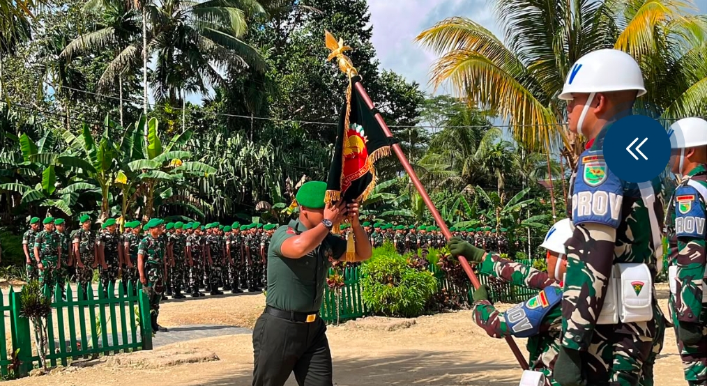 Acara Korp Raport Alih Tugas Bintara & Tamtama Yonif TP 859/RBK Tradisi Kehormatan, Pengabdian, dan Jiwa Korsa Prajurit TNI AD