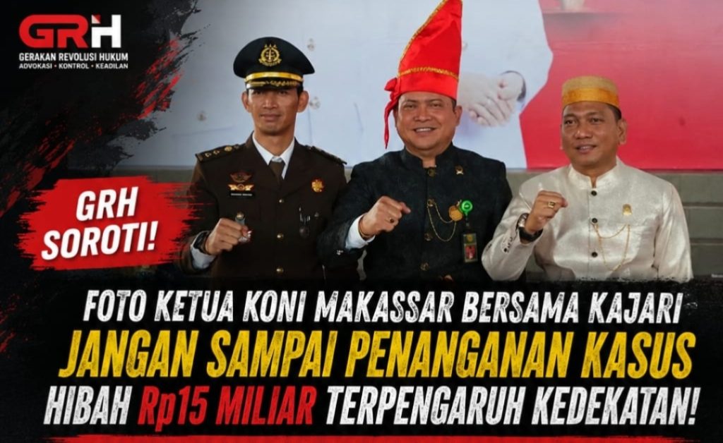 GRH Soroti Foto Ketua KONI Makassar Bersama Kajari: Jangan Sampai Penanganan Kasus Hibah Rp15 Miliar Terpengaruh Kedekatan