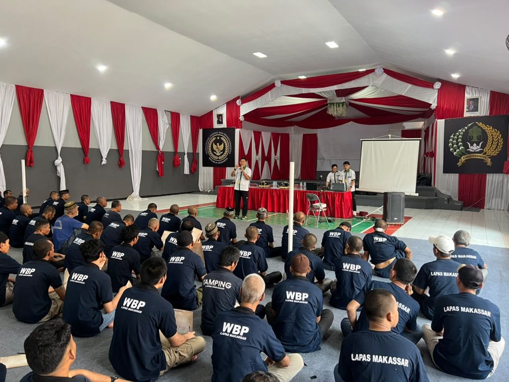 Membentuk Pribadi Lebih Baik, Lapas Makassar Gelar Pendidikan Moralitas bagi Warga Binaan